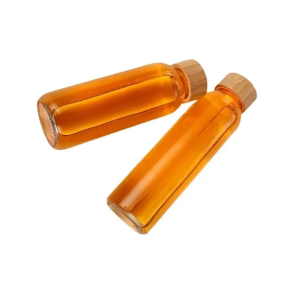 16 oz Glass Water Bottles with Bamboo Lid