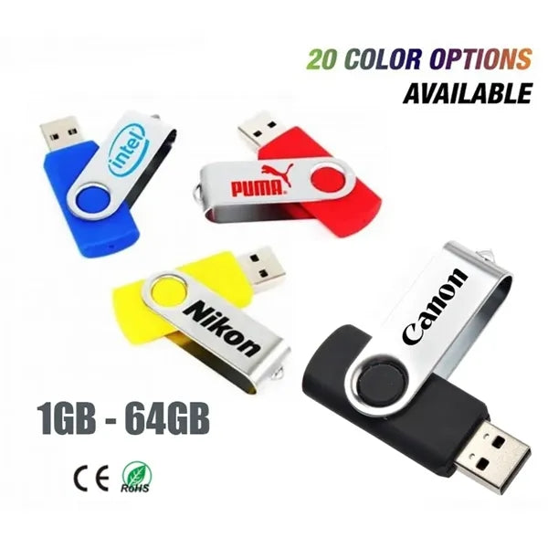 Christmas Gift Twister / Swivel USB Flash Drive 32GB