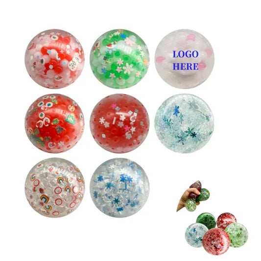 Christmas Theme Stress Ball Squeeze Toys