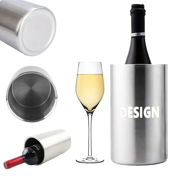 Stainless Steel Double Wall Wine Cooler Chiller