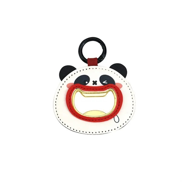PU Leather Bottle Opener Keychain