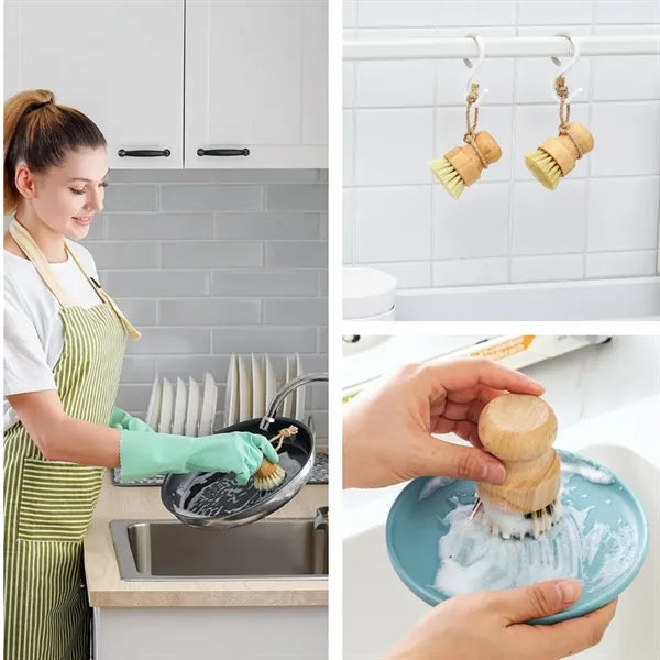 Bamboo Dish Scrub Brush