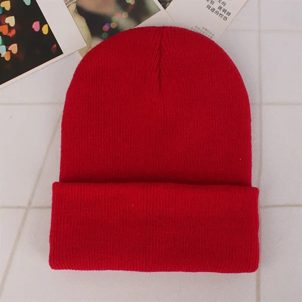 Autumn Winter Fluorescent Knitted Hat