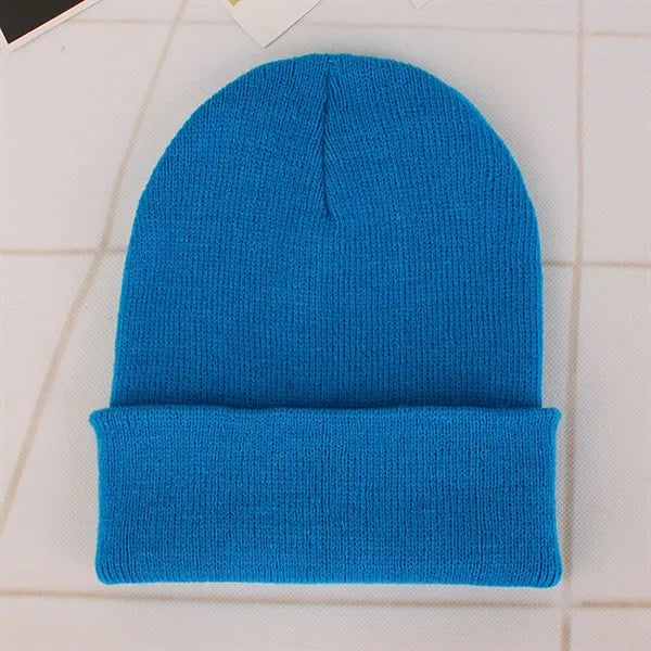 Autumn Winter Fluorescent Knitted Hat