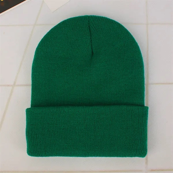 Autumn Winter Fluorescent Knitted Hat