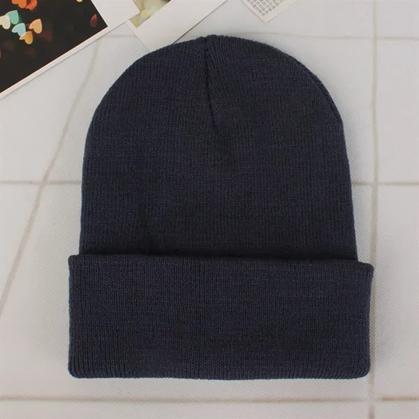 Autumn Winter Fluorescent Knitted Hat
