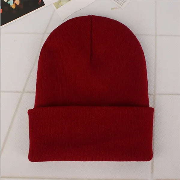 Autumn Winter Fluorescent Knitted Hat