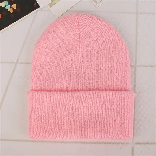 Autumn Winter Fluorescent Knitted Hat