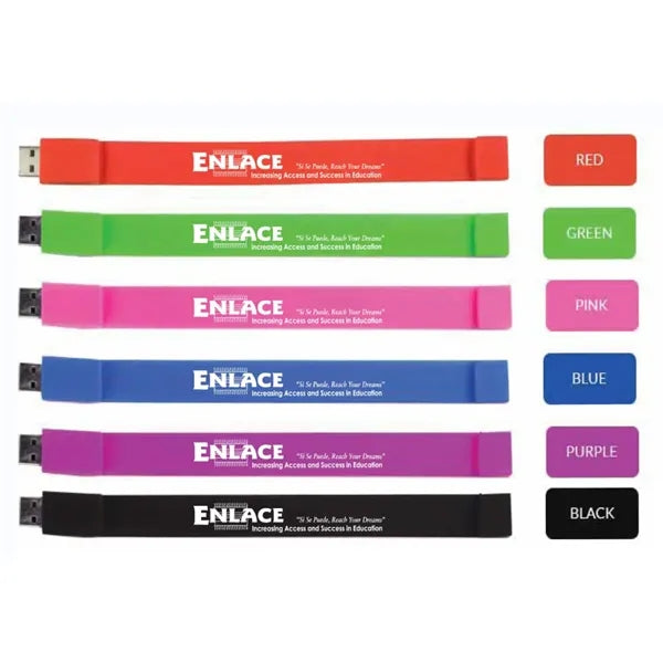 Free Shipping Wristband USB Flash Drive 4GB