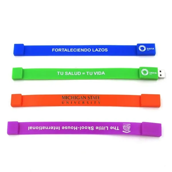 Free Shipping Wristband USB Flash Drive 4GB