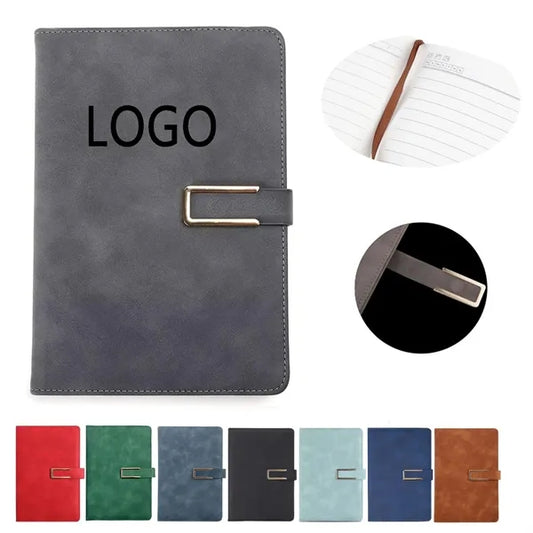 PU Leather A5 Notebook With Magnetic Closure