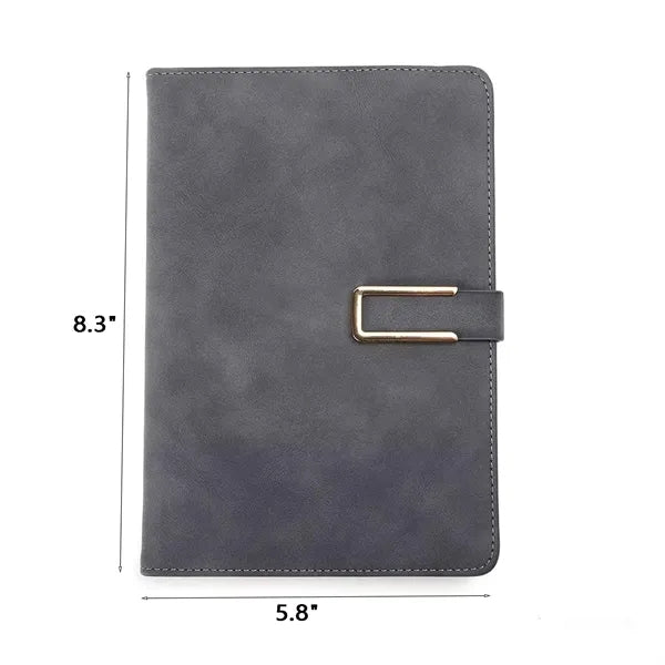 PU Leather A5 Notebook With Magnetic Closure