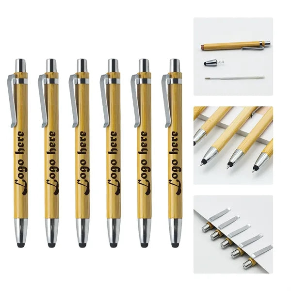 Bamboo Wood Ballpoint Pen Stylus