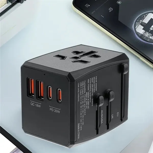 2USB Ports And 2 Type C PD 20W International Wall Charger