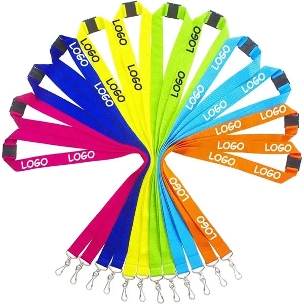 Polyester Lanyard w/Lobster Claw & Safety Breakaway