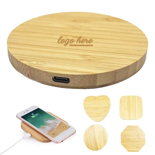15W Bamboo Eco-Friendly Wireless Charger