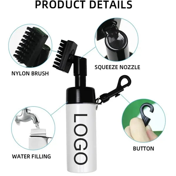 2-in-1 Golf Club Cleaner Brush Cleaning Kit Spray Bottle
