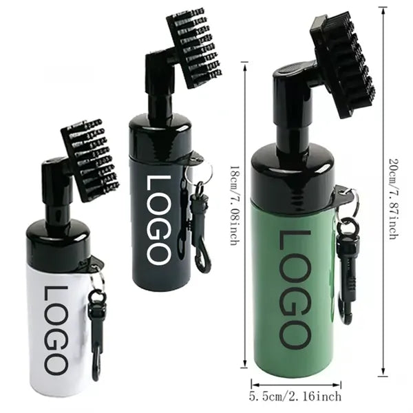 2-in-1 Golf Club Cleaner Brush Cleaning Kit Spray Bottle