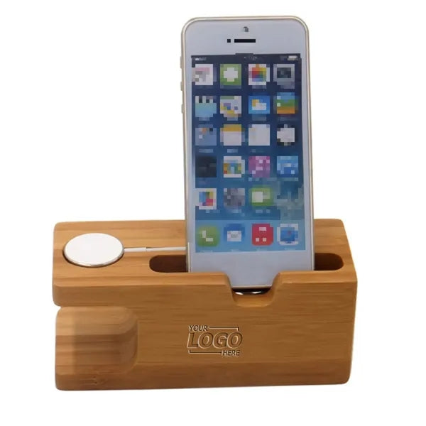 Eco-Friendly Bamboo Charging Dock & Station Holder