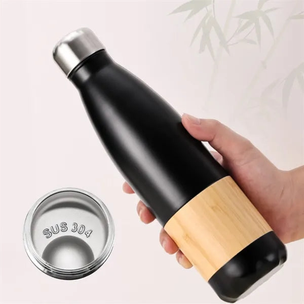 16.9 Oz Bamboo Thermal Water Bottle