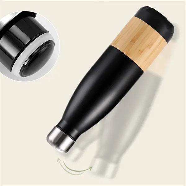 16.9 Oz Bamboo Thermal Water Bottle