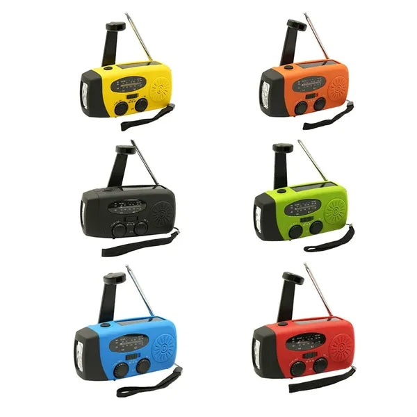 Hand Crank Emergency Solar Radio With Flashlight