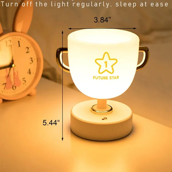 Trophy Night Light Lamp USB Charging Pen Holder Gift