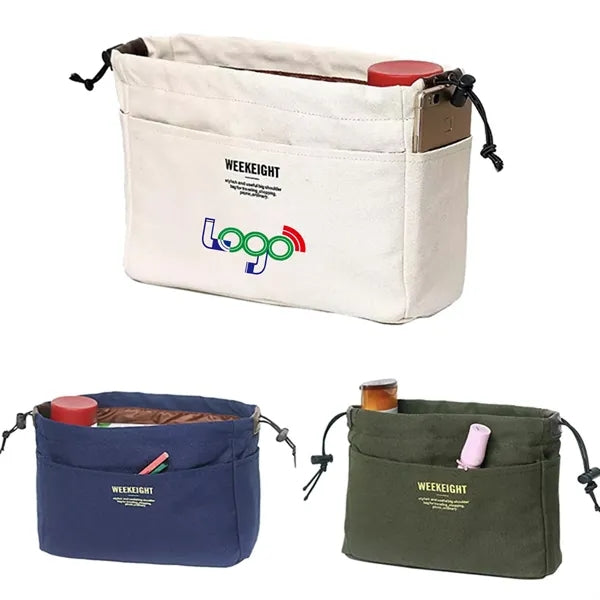 Canvas Drawstring Hand Bag