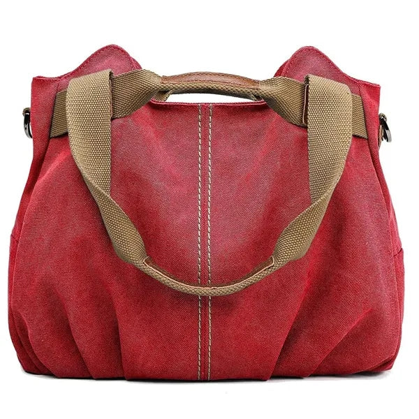 Canvas Shoulder Tote Shopper Handbag