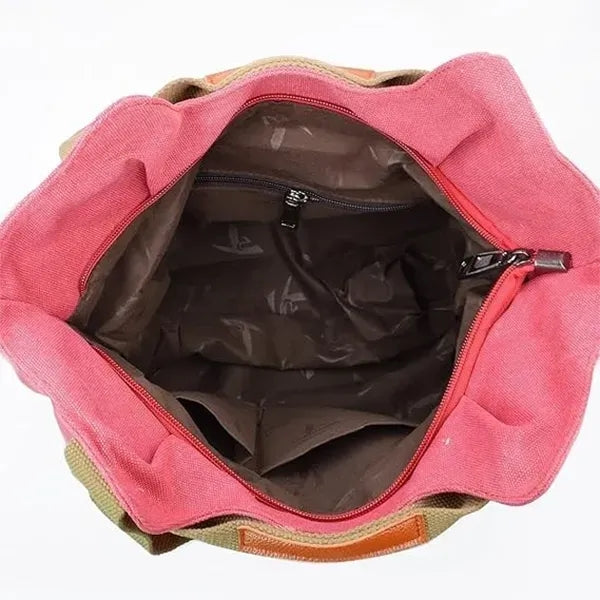 Canvas Shoulder Tote Shopper Handbag