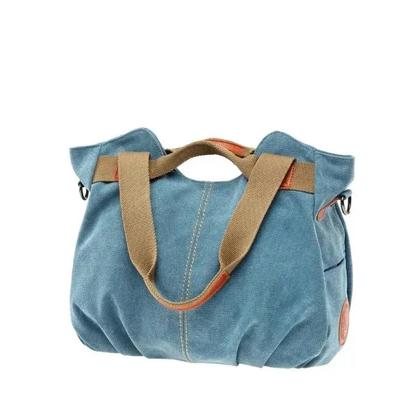 Canvas Shoulder Tote Shopper Handbag