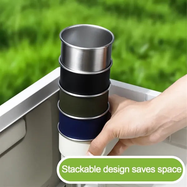 1Oz Stainless Steel Tumbler Shot Glass With Straw