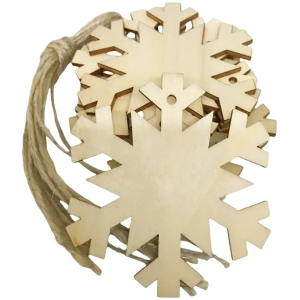 Christmas Decorative Snowflake Wood Ornament