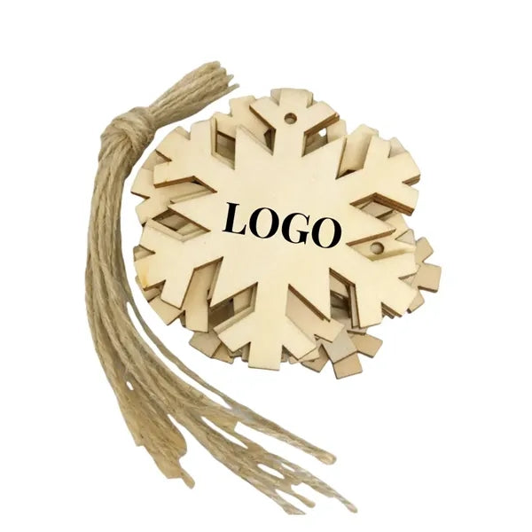 Christmas Decorative Snowflake Wood Ornament