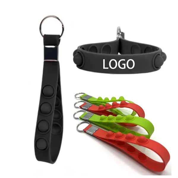 Push Pop Stress Reliever Keychain