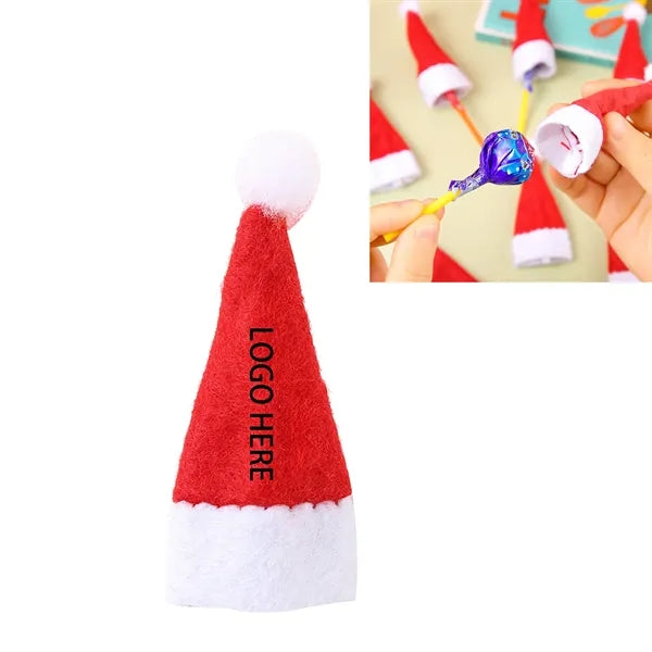 Christmas Lollipop Santa Hats Mini Candy Cover