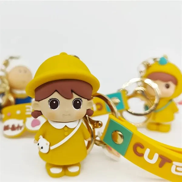 2D3D doll keychain decoration pendant