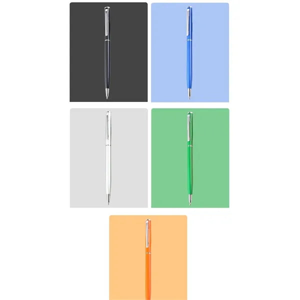 Metal slim ballpoint pen