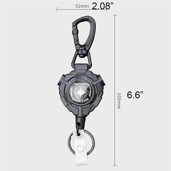 Retractable Badge Holder with Upgraded Zinc Alloy Carabiner