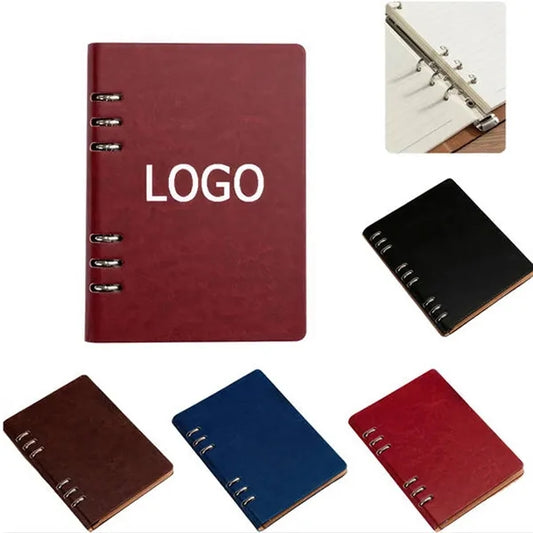 Faux Leather Loose-Leaf Notebook