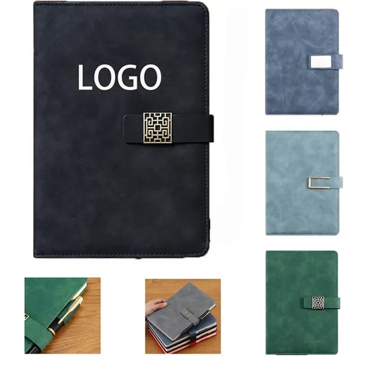 Leather Notebook With Magnetic Closure