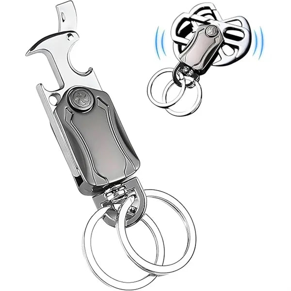 Decompression Gyro Beer Bottle Opener Keychain