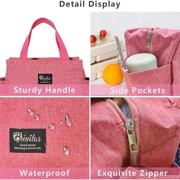 School Office Picnic Tote Cooler Insulated Lunch Bag