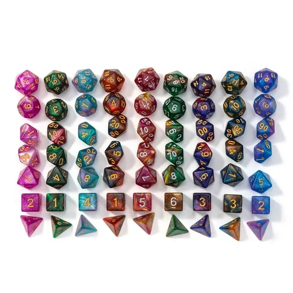 7pcs Acrylic Polyhedral Dice Table Board Role Playing Game