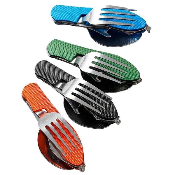 Multi-function Folding Tableware Set with Bottle Open