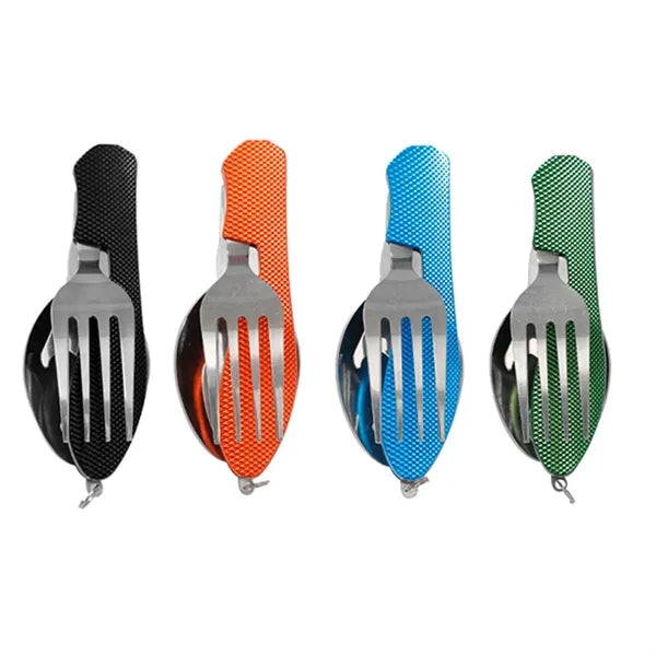 Multi-function Folding Tableware Set with Bottle Open