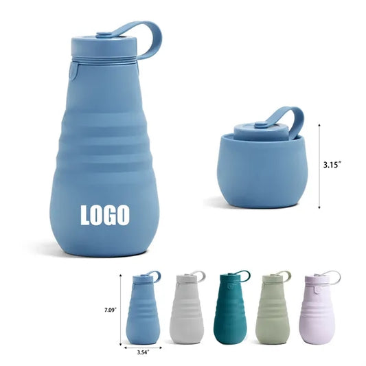 Portable Outdoor Silicone Compressible Water Bottle
