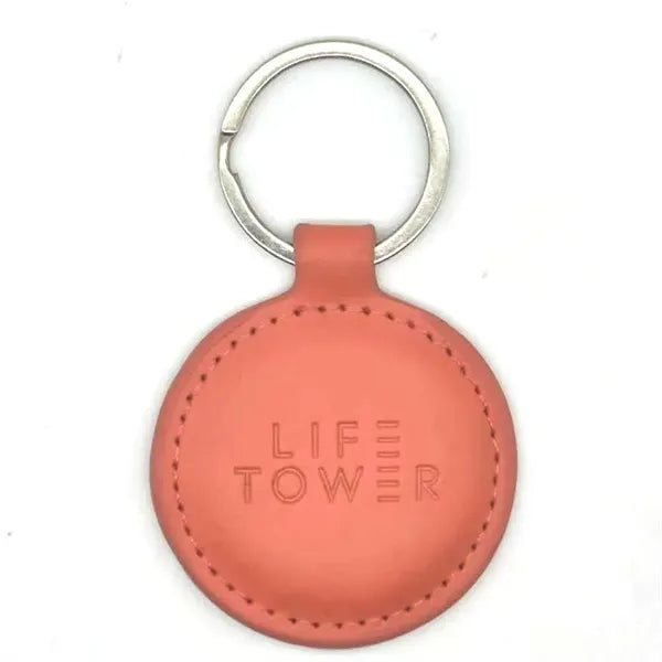 Leather Round Keychain
