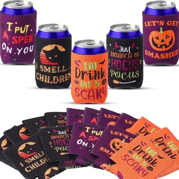 Halloween Can Cooler Sleeves