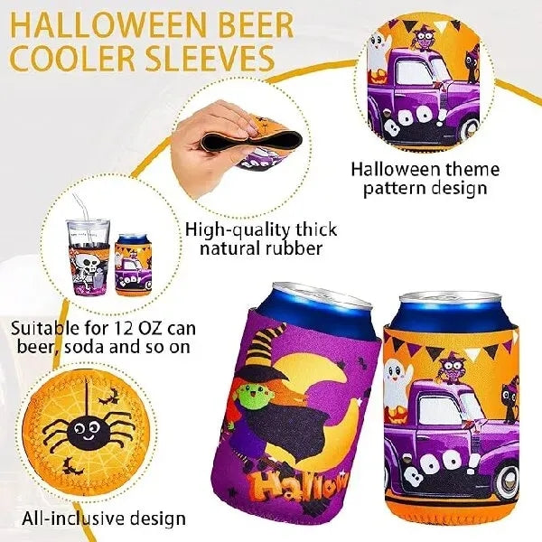 Halloween Can Cooler Sleeves